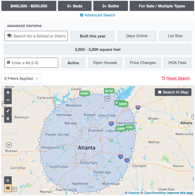 Easily search homes for sale in Atlanta on our website from a mobile device.