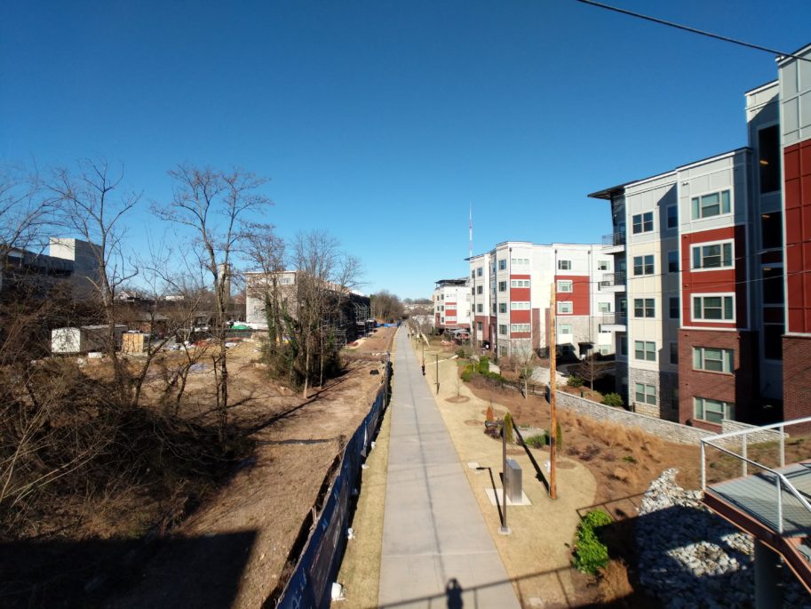 Beltline Eastside Trail connection between Inman Park and Old Fourth Ward near Krog St tunnel.