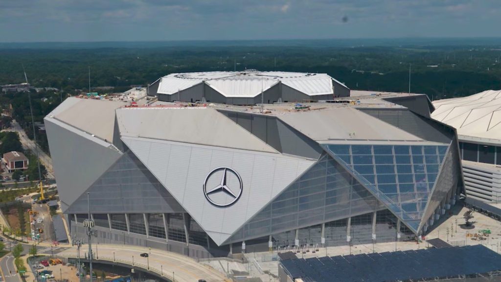 Super Bowl LIII at Mercedes-Benz Stadium in downtown Atlanta.